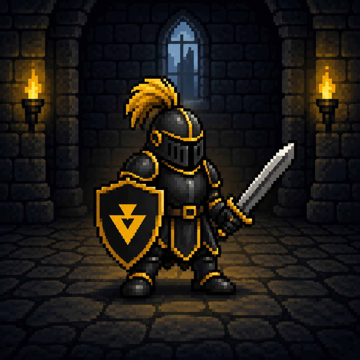 Front for NEXA Knight #001 — Genesis Guardian